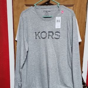 Michael Kors Heather Gray Long Sleeve Tee